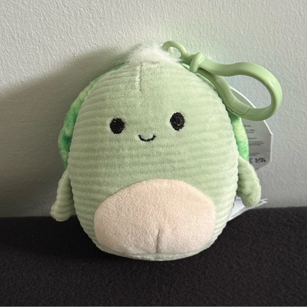 Squishmallow Turtle Corduroy Clip